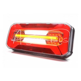 Stačiakampis galinis kombinuotas žibintas W185 LED 12V/24V atsparus vandeniui IP68 LED posūkių rodiklis plaukiojantis neoninis d