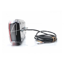 Stačiakampis galinis kombinuotas žibintas W185 LED 12V/24V atsparus vandeniui IP68 LED posūkių rodiklis plaukiojantis neoninis d