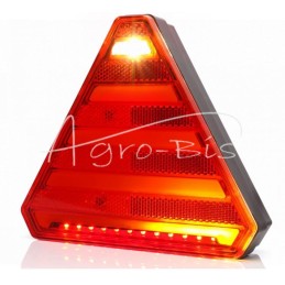 Galinis kombinuotas žibintas, 6 funkcijų kairysis, W245DD 12V/24V LED, atsparus vandeniui, be numerio ženklo apšvietimo, su laid