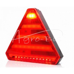 Galinis kombinuotas žibintas, 6 funkcijų, dešinysis, W245DD 12V/24V LED, atsparus vandeniui, be numerio ženklo apšvietimo, su la