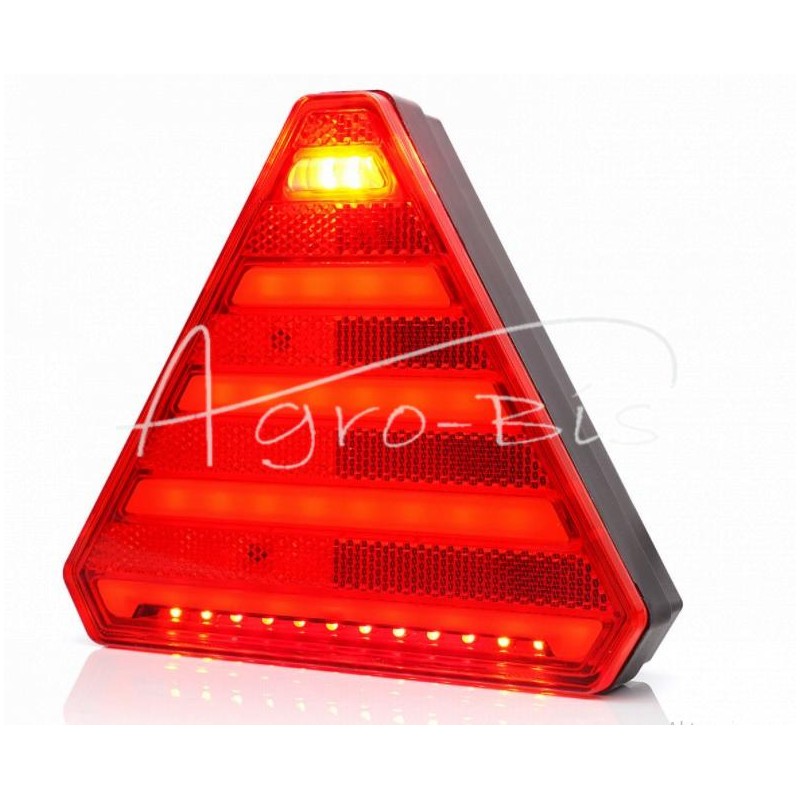 Galinis kombinuotas žibintas, 6 funkcijų, dešinysis, W245DD 12V/24V LED, atsparus vandeniui, be numerio ženklo apšvietimo, su la