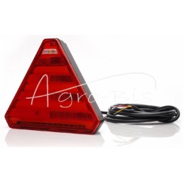 Galinis kombinuotas žibintas, 6 funkcijų, dešinysis, W245DD 12V/24V LED, atsparus vandeniui, be numerio ženklo apšvietimo, su la