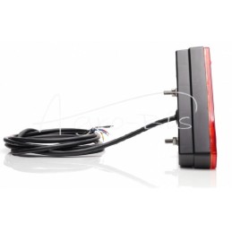 Galinis kombinuotas žibintas, 6 funkcijų, dešinysis, W245DD 12V/24V LED, atsparus vandeniui, be numerio ženklo apšvietimo, su la