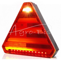 Galinis kombinuotas žibintas, 6 funkcijų, dešinysis, W245DD 12V/24V LED, atsparus vandeniui, be numerio ženklo apšvietimo, su la