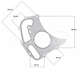 Variklio aušinimo skysčio vandens pompa 1104D Perkins U5MW0197 LEILAND - U5MW0194AM