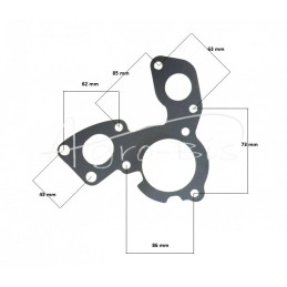 Vandens pompa, variklio aušinimo skystis 1104D, 1006 Perkins LEILAND - 4131E011AM