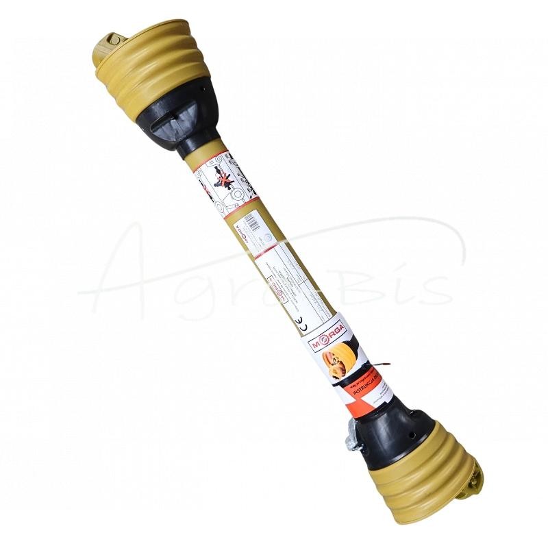 Teleskopinis kardaninis velenas, 27 serijos, trikampis vamzdis, 40240, ilgis 710/910 mm, sukimo momentas 270 Nm MORGA - 27L710M