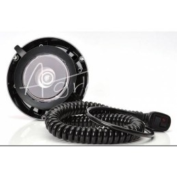 Nuotolinio valdymo įspėjamoji lemputė, LED mirksinti lemputė 12/24V universali, atspari vandeniui, su 3 m laidu ir magnetu - 866