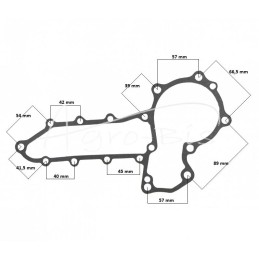 Vandens pompa, variklio aušinimo skystis D1301, DH1101, V2403 Kubota 16111-73030 LEILAND - 1611173030AM