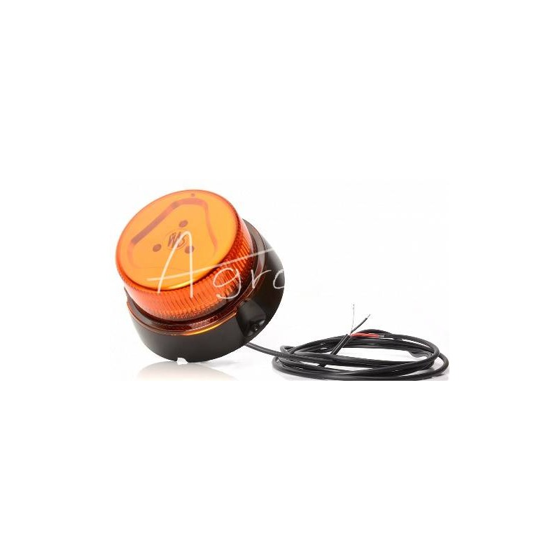 Nuotolinio valdymo įspėjamoji lemputė, 8 funkcijų LED švyturėlis 12/24V universalus, atsparus vandeniui, su prisukamu laidu - 85