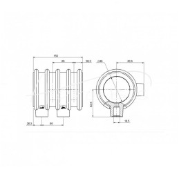 Hidraulinis jungties kėbulo karkasas Cyklop T-214 krautuvui Lenkijoje - 721407050