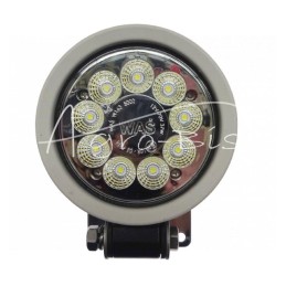 Darbo žibintas 5000L išsklaidytos šviesos W163 12/70V aliuminis, atsparus vandeniui, IP68 9 - LED apsauga nuo trukdžių - 1155