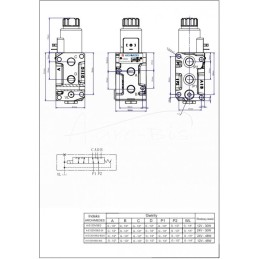 Skirstytuvo solenoidinis krypties valdymo solenoidinis vožtuvas E12DVS6/2-80L G1/2" 12V 80L ARCHIMEDES - A-E12DVS6/2-80L
