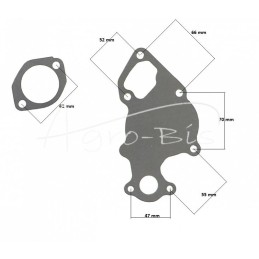 Vandens pompa, aušinimo skystis, variklis 3TNE82 Yanmar 119823-42001 LEILAND - 11982342001AM