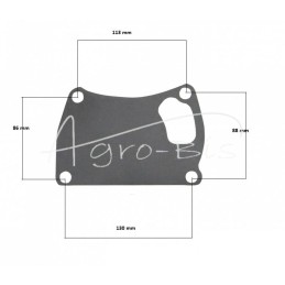 Vandens pompa, aušinimo skystis, variklis V4300 Kubota 15481-73030 LEILAND - 1548173030AM
