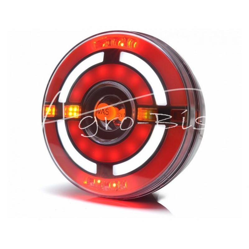 Galinio projektoriaus lempa W210DD LED 12V/24V atspari vandeniui IP66/68 dešinysis neoninis posūkio rodiklis plaukiojantis - 143