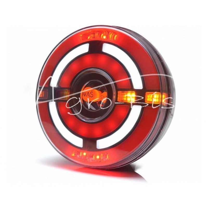 Galinio projektoriaus lempa W210DD LED 12V/24V atspari vandeniui IP66/68 kairysis neoninis posūkio rodiklis plaukiojantis - 1439