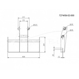 Troll Rolmus krautuvo griebtuvo išorinis rėmas - 72740902000
