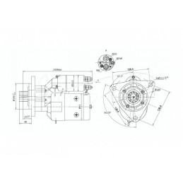 Starteris su reduktoriumi Magneton T25 MTZ ELMOT - 9142780EL