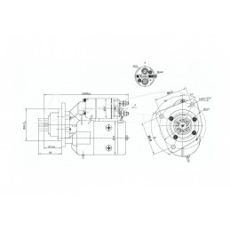 Starteris su reduktoriumi 9142742 C-385 ELMOT - 9142742EL