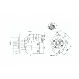 Starteris su reduktoriumi, Magneton tipo, Case MF 9142720 ELMOT - 9142720EL