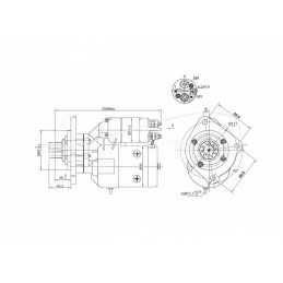 Starteris su reduktoriumi, Magneton tipo, Case MF 9142748 ELMOT - 9142748EL