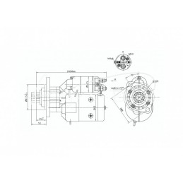 John Deere 9142700 Elmot magnetono redukcinis starteris - 9142700EL