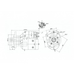 Starteris su reduktoriumi MF Claas tipas Magneton 9142804 Elmot - 9142804EL
