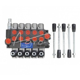 Penkių sekcijų hidraulinis skirstytuvas 40 l/min. - 5P40