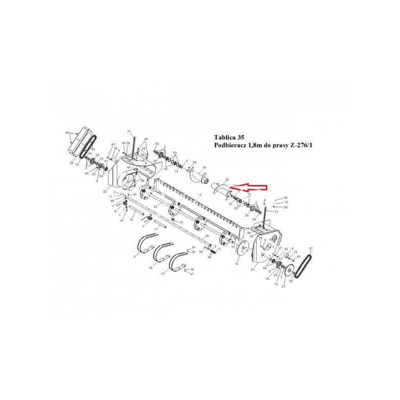 Kairysis privirintas varžtas „Sipma“ rulonų presui - 527620061001