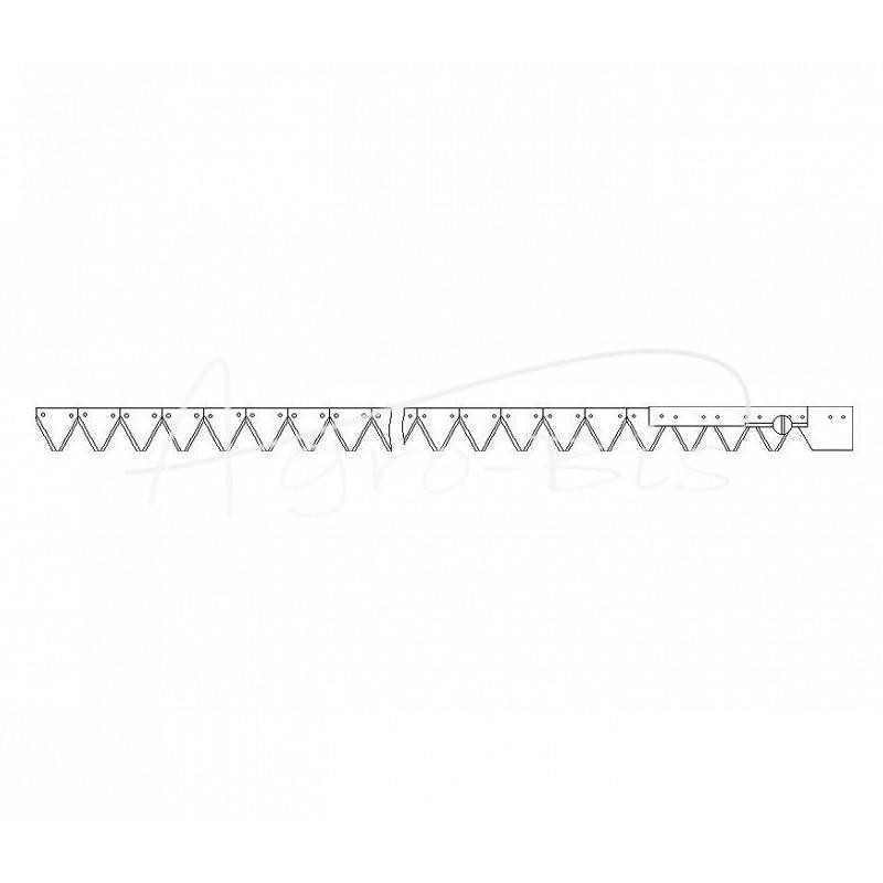 Peilio ilgis 5,10 m, 69 peiliai, 2 maišų „Claas“ kombainas - 611214.00