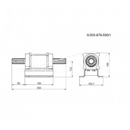 Fortschritt T-088 mėšlo kratytuvo pilna jungtis - 0203979500/1