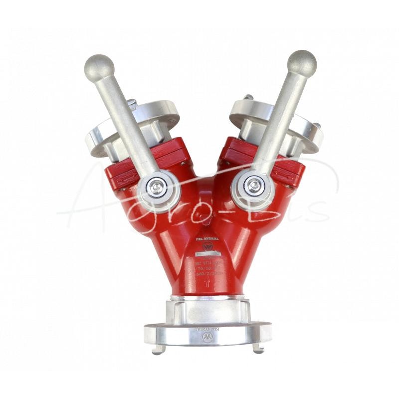 Gaisrinės žarnos rutulinis skirstytuvas 75-52/52mm PZL HYDRAL - RKWS75H