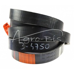 Trigubas V formos diržas 3B BP/H-4750 724100 Harvest CL-724100 Claas red Stomil - 3HBx4750H