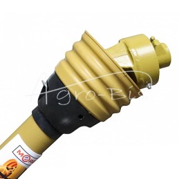 Teleskopinis kardaninis velenas su vienkrypte sankaba, 46 serijos trikampio vamzdžio ilgis 960/1110 mm, 460 Nm teflono vamzdžio 