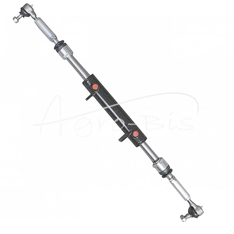 Zetor hidraulinio vairo stiprintuvo cilindras su jungtimis, 180 laipsnių tvirtinimas, 2X100 eigos - 015862