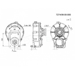 Pilna pavarų dėžė 7274060010 Troll Rolmus krautuvas - 72740600000