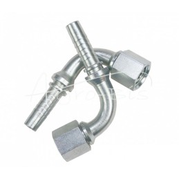 2 vnt - Užlenkiamas antgalis metrinis kampinis vidinis sriegis DKOL 90° DN10 10L M16x1.5 Premium HYDRAL - DKOL90DN10M16x1.5H