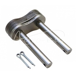 2 vnt - Sustiprinta grandinės spyna Z20A-2 ANSI A 100 grūdinta MORGA - Z20A2M