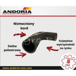 2 vnt - Dvigubas alkūninis lynas FI-42,5x6mm sustiprintas laidas IMR76 ANDORIA - IMT06AM