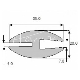 2 vnt - TPMG-D langų sandariklis parduodamas metrais - 000398
