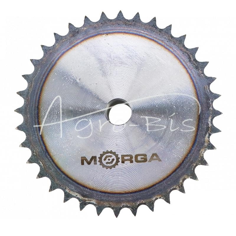 Grūdinto tipo žvaigždutė su flanšu, stebule 06B-1 Z-36, išorinis skersmuo 113 mm MORGA - S06B136M