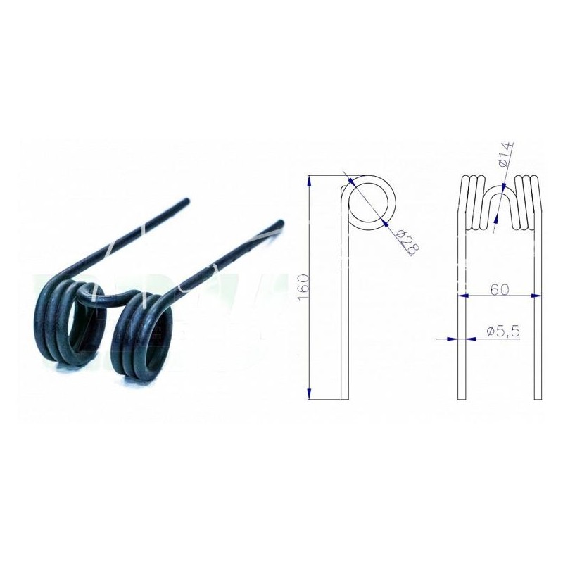 5 vnt - „Krone“ preso rinktuvo spyruoklinis pirštas - 938053