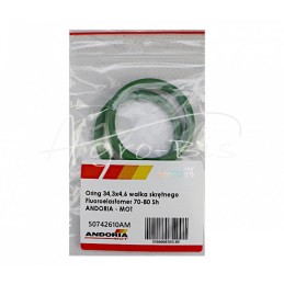 5 vnt - Ursus C-360 70-80 Sh ANDORIA keltuvo torsioninio veleno O-žiedo sandariklis 34,3x4,6 fluoro , - 50742610AM