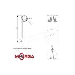 5 vnt - „Strautman“ surinkimo pirštai, dažyti milteliniu būdu MORGA - 342310M