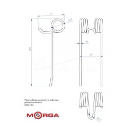 5 vnt - „Lely“ preso surinkimo pirštai, dažyti milteliniu būdu MORGA - SK1641M