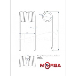 5 vnt - Paėmimo pirštas Krone, Strautmann presams, dažytas milteliniu būdu MORGA - 9381480M