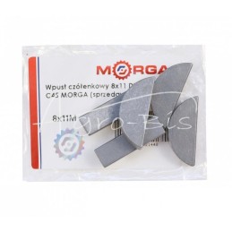 5 vnt - Skersinis raktas 8x11 DIN 6888, plienas C45, MORGA - 8x11M