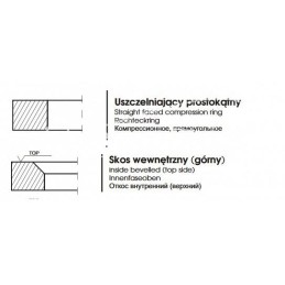 5 vnt - Stūmoklio žiedas ZETOR 100.00x3.0x4.2 - 100304202