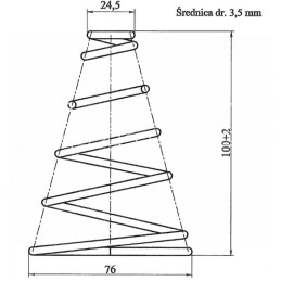 5 vnt - Pavarų perjungimo svirties spyruoklė T-25 Władymirec Lenkija - T3037120